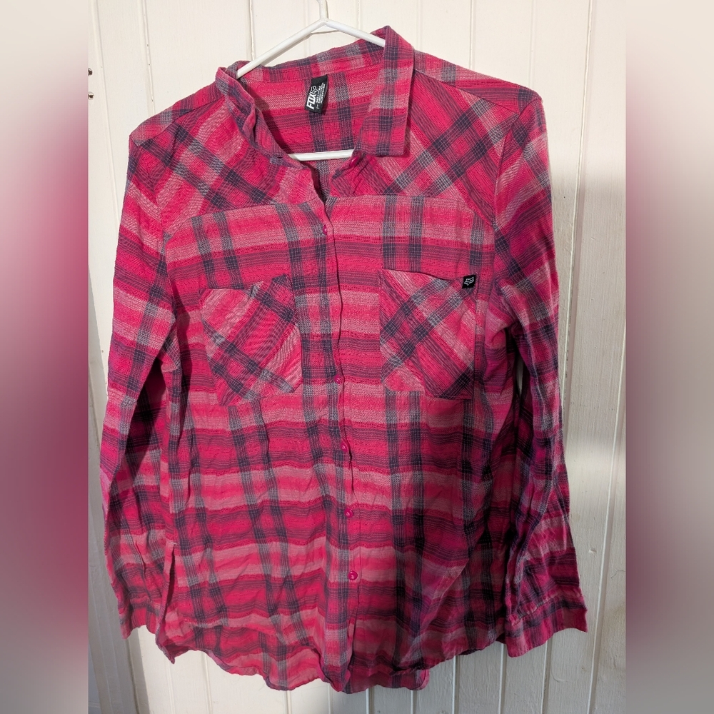 WOMEN'S FOX RACING PLAID SHIRT